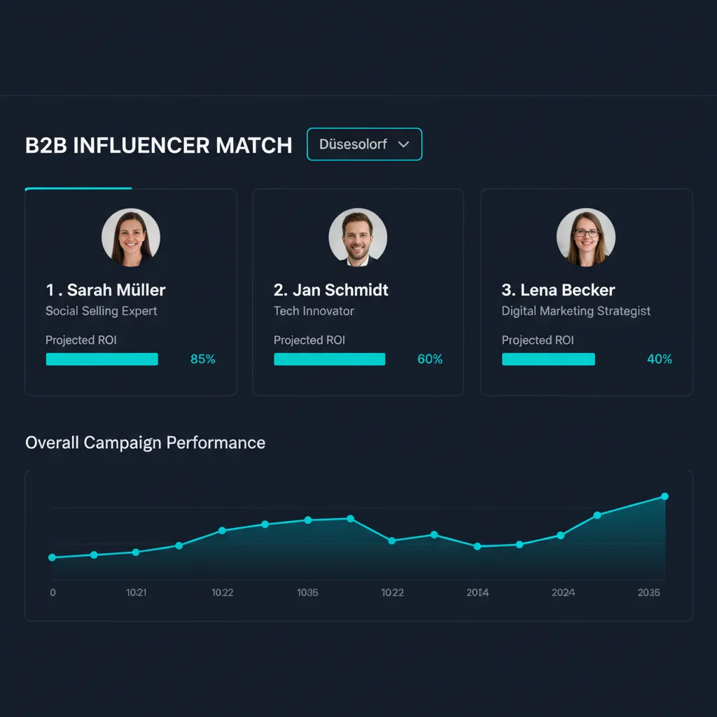 Nexora Influence Match dashboard